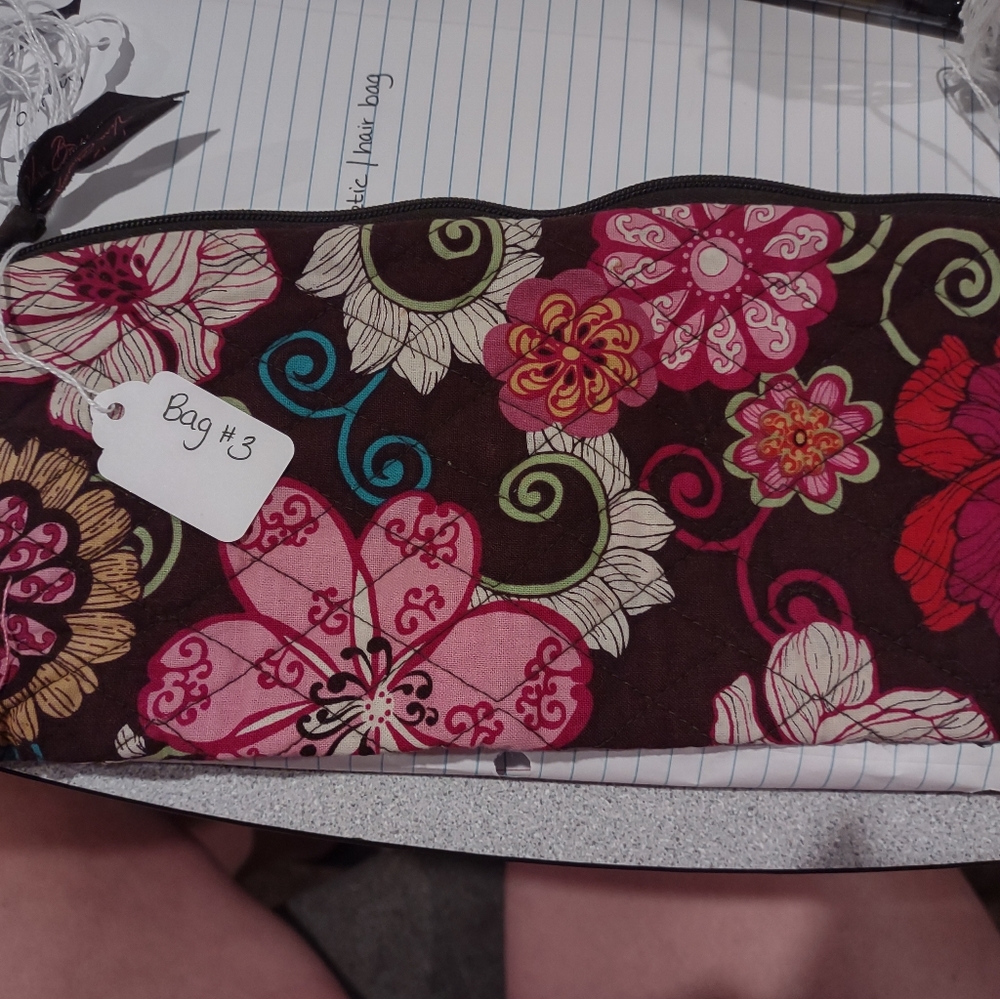 Vera Bradley cosmetic/ hair tool bag
